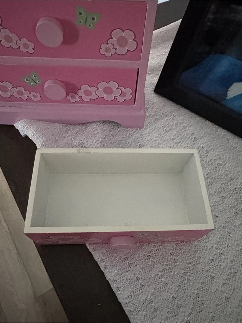 Pink Floral Kids Jewelry Organizer